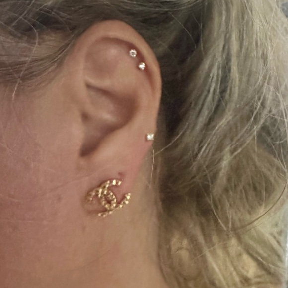 New With Tags and Receipt Chanel Stud Earrings - Picture 7 of 7